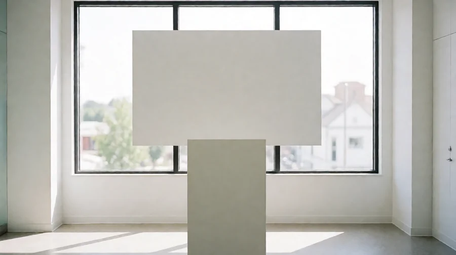明里紬成人主题作品作品整理配图；窗边空讲台与空白展示板